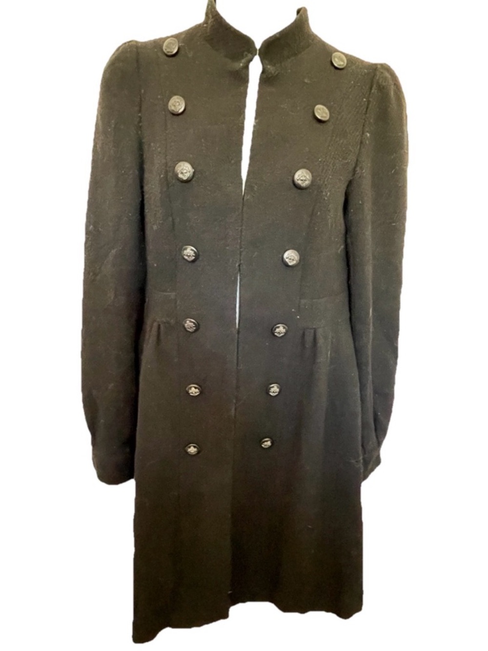 FOREVER CLASSIC Military Style Black COAT Size Small